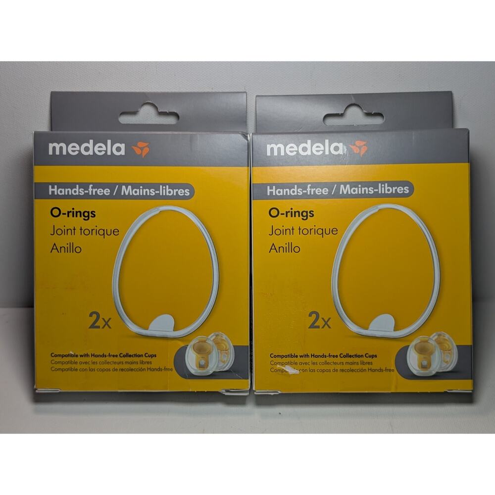 Medela Hands-Free O-Rings Lot of 2 Boxes Genuine New 4 Total Replacement Parts